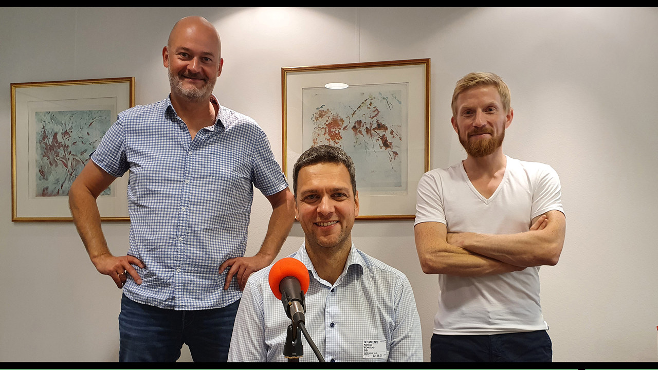 Aslak Øverås, Marius Holm Rennesund og Bendik Solum Whist. Foto