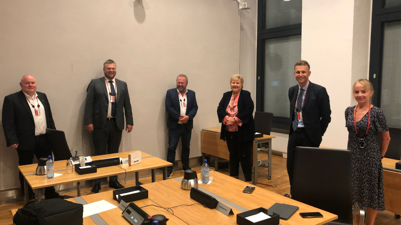 Representanter fra EL og IT, BKK og Energi Norge hos SMK