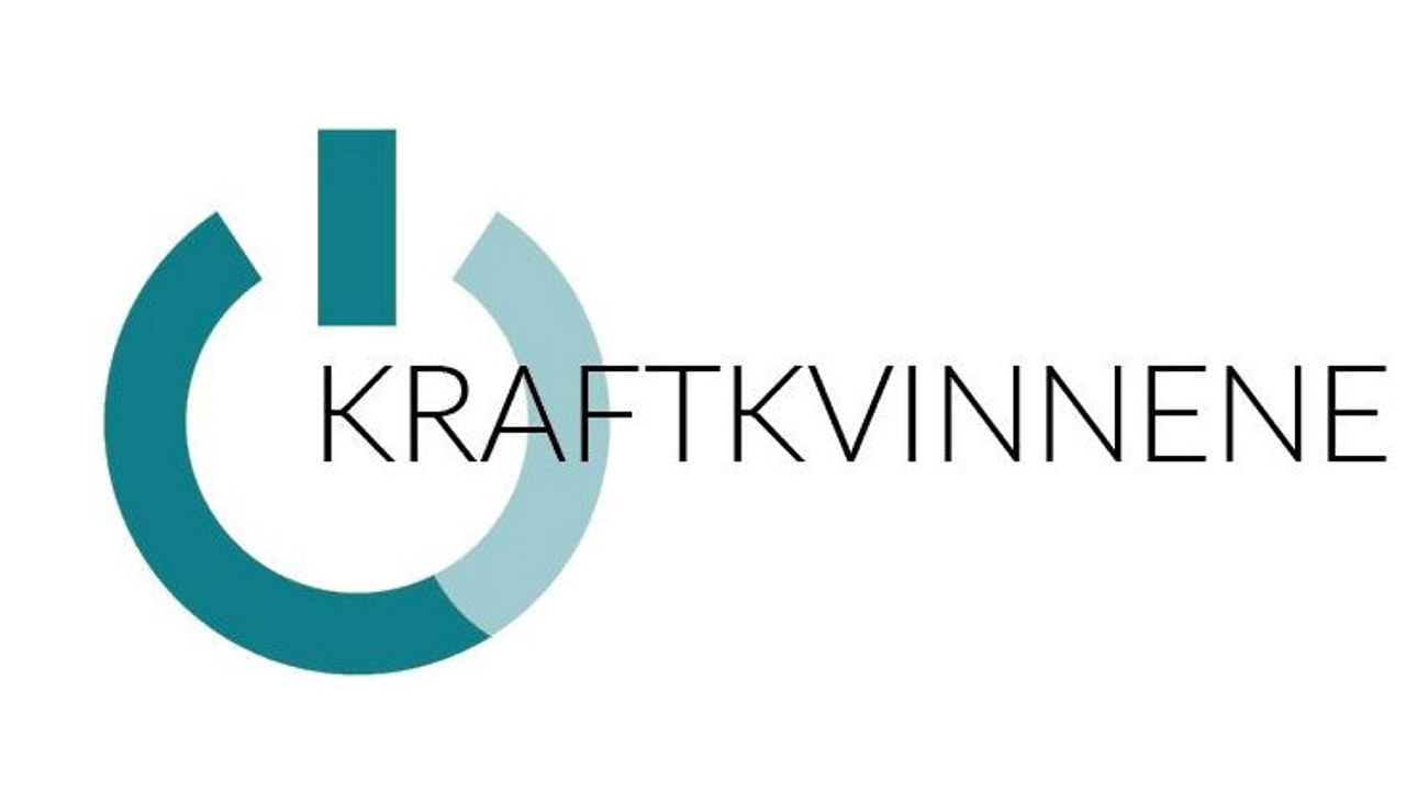 Grafikk: Sirkel og teksten Kraftkvinnene