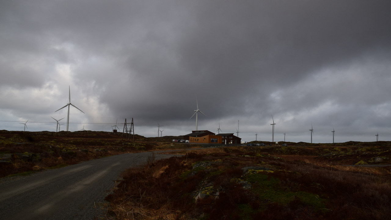 Statkraft sitt vindenergisenter på Smøla