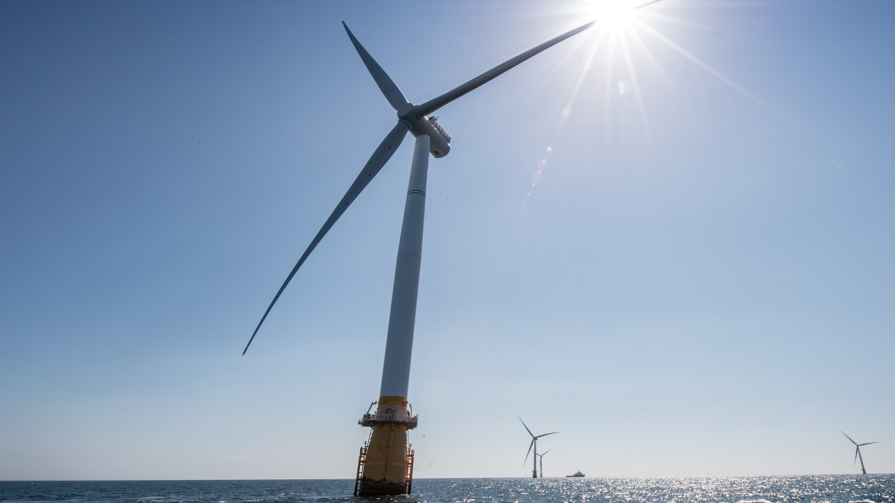 Hywind Scotland, the worlds first floating wind farm, operated by Equinor