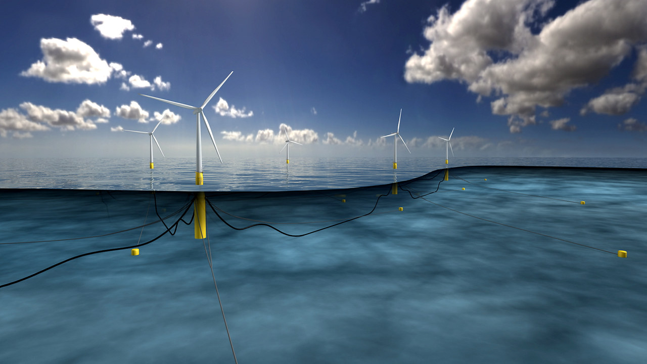 Statoil har tatt endelig investeringsbeslutning om å bygge verdens første flytende vindpark: Hywind pilotpark utenfor kysten av Peterhead i Aberdeenshire, Skottland.
