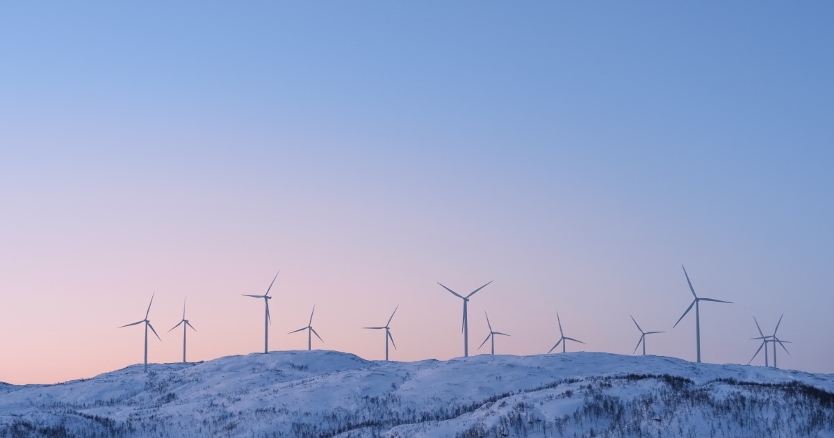 Vindmøller på fjellet